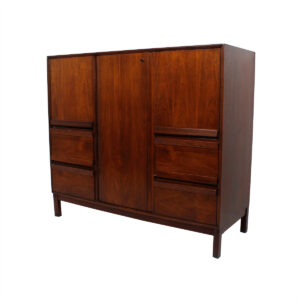 MCM Walnut Gents Chest – Dresser by American of Martinsville
