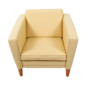 Pair of Yellow Danish Modern Lounge Chairs