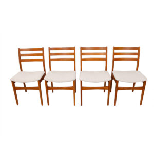 Set of 4 Danish Modern Teak Dining Chairs