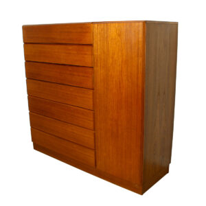 Danish Modern Teak Storage ‘Gents’ Chest’ / Dresser