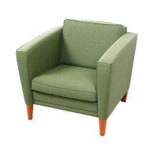 Pair of Green Danish Modern Embassy Lounge Chairs