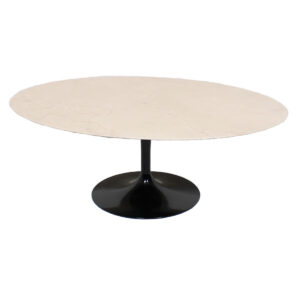 Eero Saarinen 42″ Oval Marble Coffee Table by Knoll