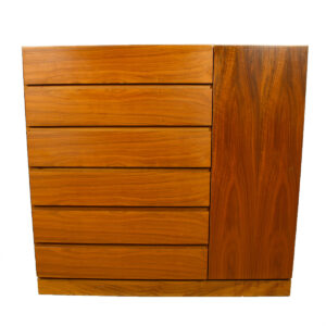 Danish Modern Walnut Storage ‘Gents’ Chest / Dresser