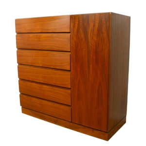 Danish Modern Walnut Storage ‘Gents’ Chest / Dresser
