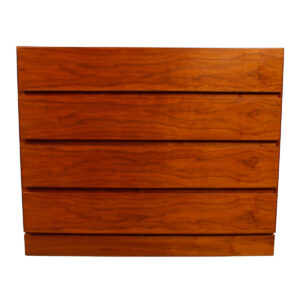 Compact Danish Modern Walnut 4-Drawer Chest / Dresser