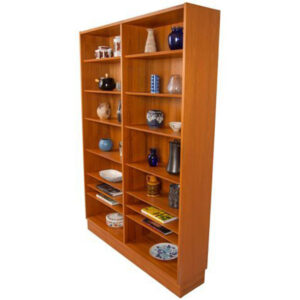 Danish Modern Hundevad Teak Adjustable Bookcase
