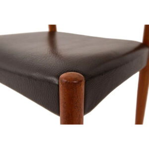 Set of 6 Johannes Anderson Danish Modern Teak Dining Chairs