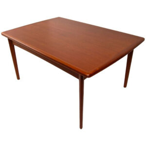 Kofod Larsen Organic Danish Expanding Teak Dining Table