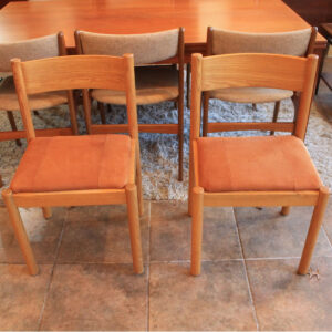 Pair of Accent Chairs w/ Suede Seats