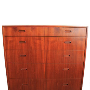 Falster Danish Modern Tall Teak Dresser