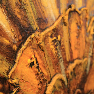 Vintage SUNFlower Artwork w/ Heavy Impasto