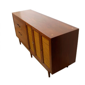 Compact Mid Century Walnut Dresser / Sideboard by American of Martinsville