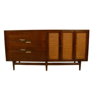 Compact Mid Century Walnut Dresser / Sideboard by American of Martinsville