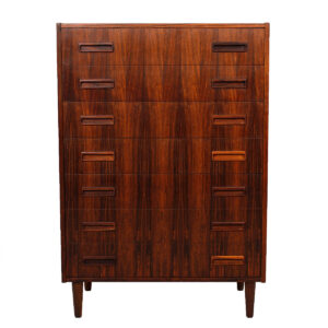 Petite Danish Rosewood Tall Dresser / Chest