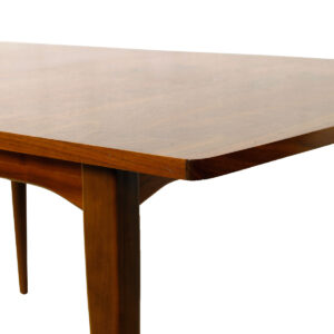 MCM Walnut Expanding Dining Table by Drexel