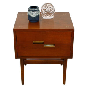 Mid Century Walnut Nightstand / End Table by American of Martinsville