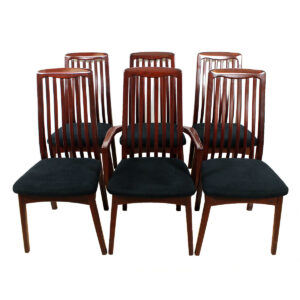 Set of 6 Danish Rosewood Dining Chairs