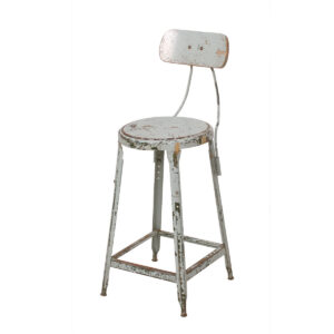 Vintage Industrial Chair w/ Pivoting Backrest