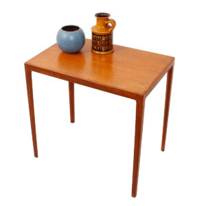 Tall & Slim Danish Teak Accent / Side Table by Haslev