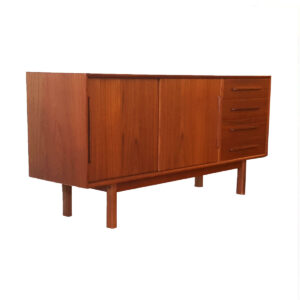 Danish Modern Teak 2-Door / 4-Drawer Sideboard