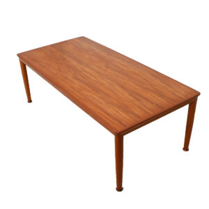 Large Danish Modern Teak Coffee Table w/ Rounded Feet