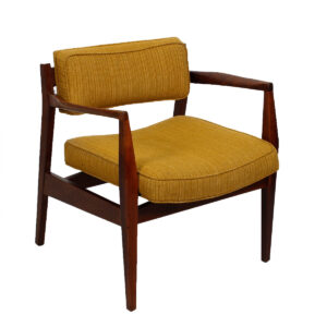 Jens Risom Mid Century Walnut Arm Chair