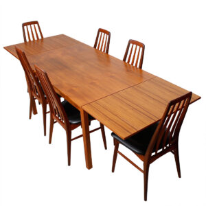 Danish Modern Expanding Teak Dining Table