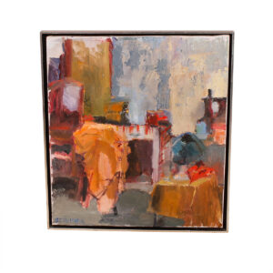 1980s Abstract Painting by Ray Gesumaria