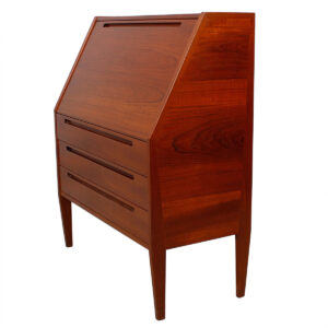 Danish Modern Teak Flip Top Secretary / Desk