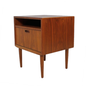 Pair of Teak Danish Modern Night Stands — Accent Tables by Falster