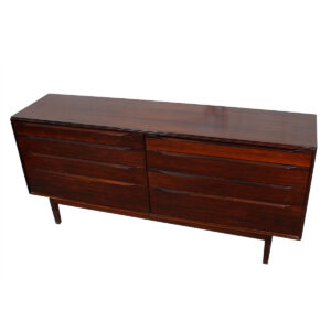 Ib Kofod Larsen Danish Rosewood 8 Drawer Dresser / Credenza