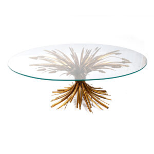 Coco Chanel Style Sheaf of Wheat Coffee Table