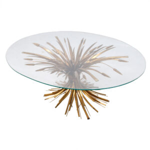 Coco Chanel Style Sheaf of Wheat Coffee Table
