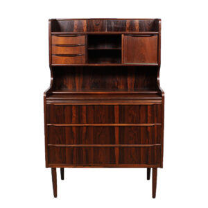 Compact Danish Modern Rosewood Secretary / Vanity