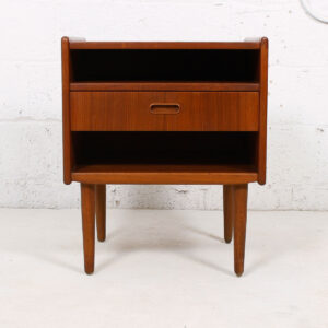 Rare Pair of Teak Danish Modern Night Stands — Accent Tables by Falster
