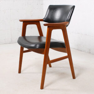 Danish Modern Teak Arm Chair by Erik Kirkegaard