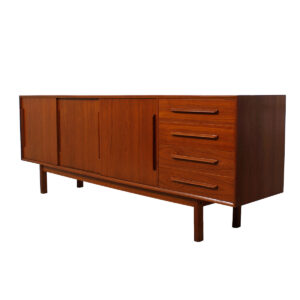 Danish Modern Long Teak Sideboard