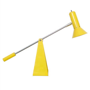 Vintage Industrial Yellow Adjustable Table Lamp