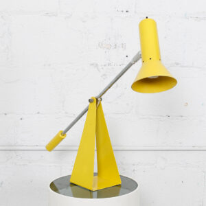 Vintage Industrial Yellow Adjustable Table Lamp