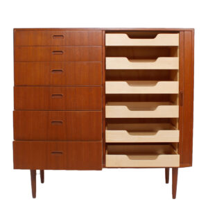 Falster Danish Modern Tall Teak Gents Chest / Dresser