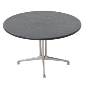 Early La Fonda Slate Top Table w/ Chrome Base – Eames for Herman Miller