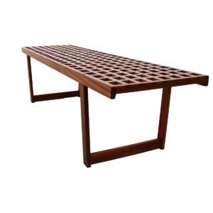 Teak ‘Lattice’ Coffee Table / Bench by Lovig, Denmark