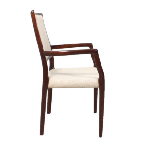 Set of 4 (2 Arm + 2 Side) Niels Møller Danish Modern Rosewood Dining Chairs