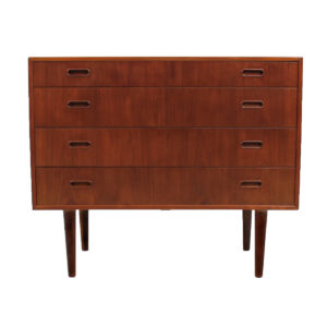 Falster Danish Modern Compact Teak 4 Drawer Dresser / Chest