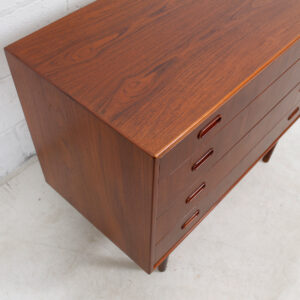 Falster Danish Modern Compact Teak 4 Drawer Dresser / Chest