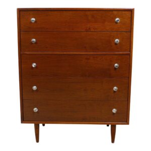 MCM ‘Thin-Edge’ Walnut Dresser w/ George Nelson Style Pulls