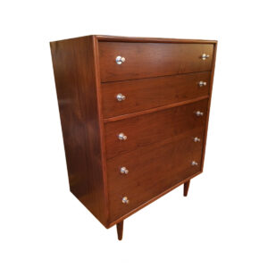 MCM ‘Thin-Edge’ Walnut Dresser w/ George Nelson Style Pulls