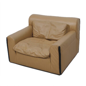 Cafe Au Lait Leather Club Chair by Knoll