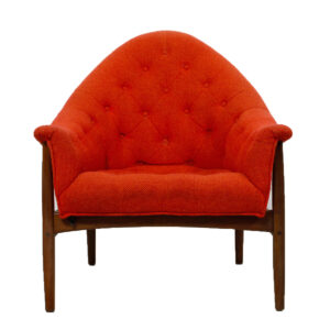 Rare Exposed Frame Lounge Chair by Milo Baughman