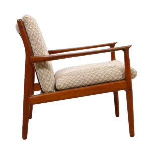 Early Grete Jalk Danish Teak Easy Chair by Glostrup